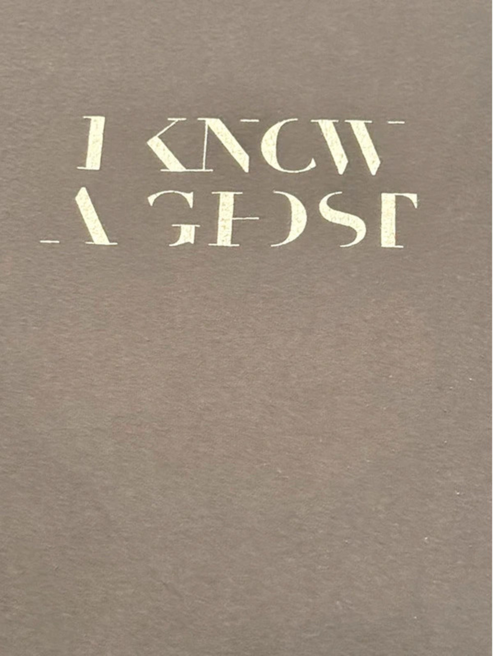 Crowder I Know a Ghost Red Letters Graphic T-Shirt XL 1309